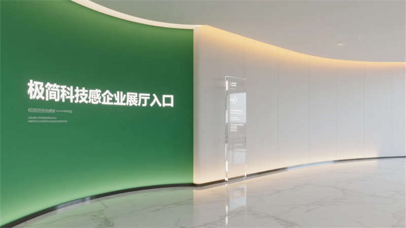 科技綠洲，合肥創(chuàng)新企業(yè)辦公樓展廳設(shè)計效果圖